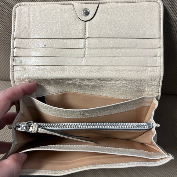 Chloe Paddington Long Flap Wallet Leather with Gold Lock & Key - Picture 6 of 12